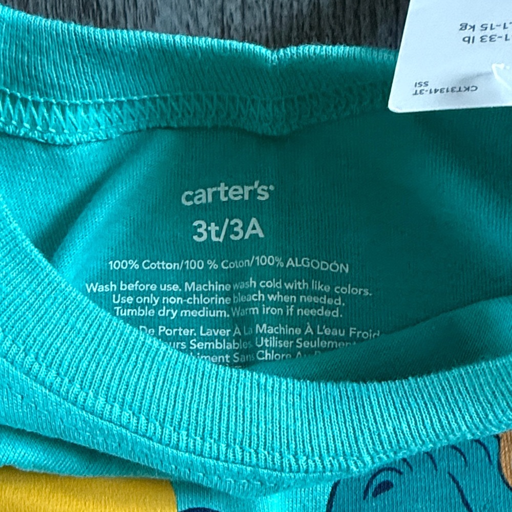 Carter's Blue Dinosaur Short Sleeve Tee - Picture 3 of 5